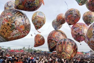 Wringinanom Balon Festival Diikuti oleh 35 peserta dari beberapa desa yang ada di wilayah Wonosobo, (Lintas Topik.com/Agus Hidayat